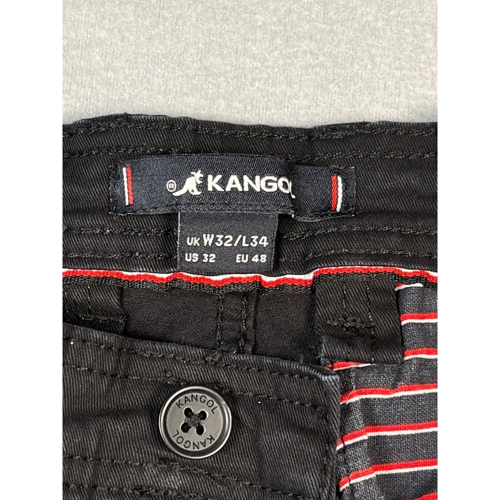 Vintage Kangol Chino Pants 30x31 Black‎ Casual Khaki Cotton Trousers Casual